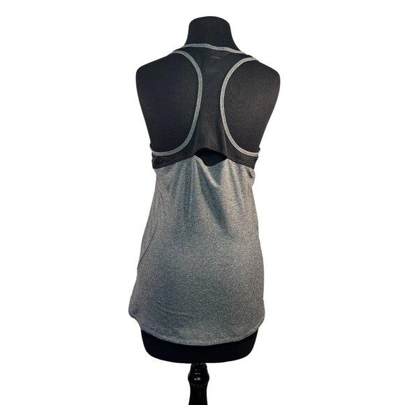 Adidas Womens Racerback Tank Top Gray Size Medium Athletic - Picture 6 of 7